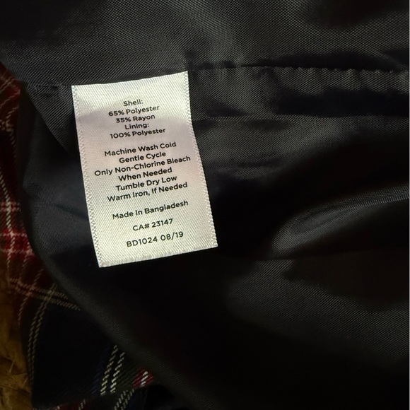 Talbots 2 Petite Blue, Red, and Green Classic Plaid Skirt - Picture 5 of 7